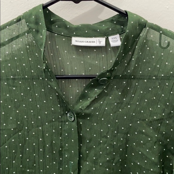 Susan graver button down blouse - Picture 2 of 2